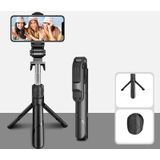 Bluetooth zwarte xt02 360-graden roterende multifunctionele intrekbare mobiele telefoon selfie stick om live tv drama statief te schieten
