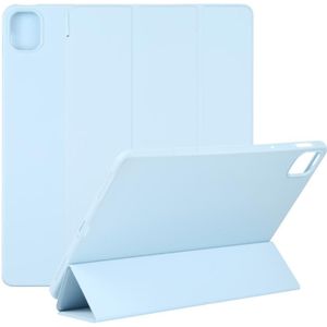 Voor Xiaomi Mi Pad 5 TPU Drie-Fold Lederen Tablet Case (Sky Blue)