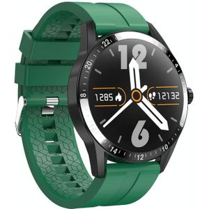 G20 1 3 inch IPS kleurenscherm IP67 waterdicht slim horloge  ondersteuning bloed zuurstof monitoring / slaap monitoring / hartslag monitoring  stijl: siliconen band (groen)