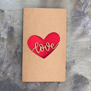 10 STUKS Retro Kraft Papier Uitgeholde Liefde Wenskaart Valentijnsdag Message Card (Liefde)