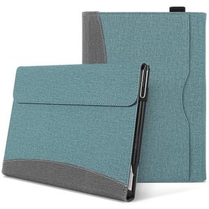 Voor Microsoft Surface Pro 8 stoffen textuur stiksels lederen tablethoes