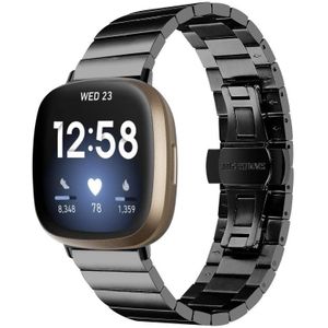 Voor Fitbit Versa 4 / Sense 2 universele vlindergesp metalen horlogeband