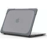 TPU + PC Two-Color Anti-Fall Laptop Beschermhoes voor MacBook Air 13.3 Inch A1466 / A1369 (GRIJS)