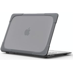 TPU + PC Two-Color Anti-Fall Laptop Beschermhoes voor MacBook Air 13.3 Inch A1466 / A1369 (GRIJS)