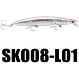 SeaKnight SK008 Long Throw Ondiep water Minoruya Bait Alice Bass Blackfish Fake Bait Fishing Bait (L01)