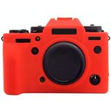 PULUZ Soft Silicone Beschermhoes voor Fujifilm X-T4(Rood)