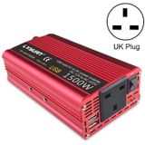 Lvyuan Auto Inverter Dual USB Power Converter  Specificatie: 12V tot 220V 1500W Britse plug