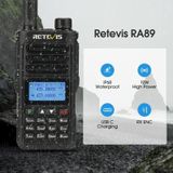 RETEVIS RA89 UV Dual-segment IP68 Waterdichte Dual-guard Dual-standby Walkie Talkie (EU Frequentie 144-146/430-440MHz)