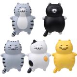 Fat Cat 3D koelkastmagneet magnetische sticker telefoonhoes DIY-accessoires