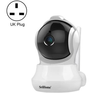 SriHome SH020 3 0 miljoen pixels 1296P HD AI IP-camera  ondersteuning tweerichtingsgesprek / autotracking / humanode detectie / nachtzicht / TF-kaart  Britse stekker