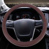 Brei Weave textuur universele lederen auto Steering Wheel Cover vier stelt seizoenen generaal (Wind rood)