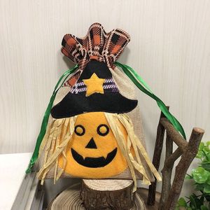 Pompoen lid Halloween decoraties creatieve Cartoon Candy geschenken Kids Drawstring Tote tas
