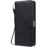 Pure Color Horizontal Flip Leather Case with Holder & Card Slots & Wallet & Lanyard For iPhone 13 Pro Max(Black)