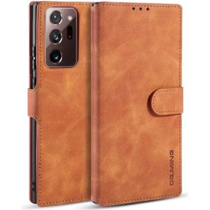 Voor Samsung Galaxy Note20 Ultra DG. MING Retro Oil Side Horizontale Flip Case met Holder & Card Slots & Wallet(Brown)