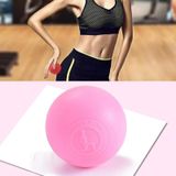 Fascia bal spier ontspanning yoga bal rug massage siliconen bal  specificatie: platte roze bal