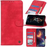 Voor HTC Desire 21 Pro 5G Antilope Textuur Magnetische Gesp Horizontale Flip PU Lederen Case met Card Slots & Portemonnee & Houder (Rood)