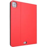 Voor iPad Pro 11 inch (2020) Voltage Plain Weave Stretch Leather + TPU Bracket Protective Holster With Sleep Function (Red)
