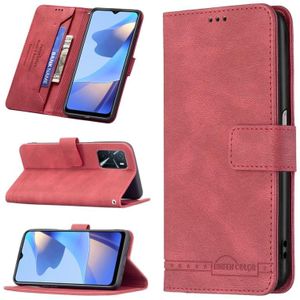 Voor Oppo A16 / A16S / A54S / A55 5G / A53S 5G Magnetische sluiting RFID Blokkering Anti-diefstal Lederen Case met Houder & Card Slots & Portemonnee