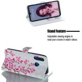 Butterfly Love Flower patroon 3D horizontale Flip lederen case voor Huawei P30 lite  met houder & kaartsleuven & foto frame & portemonnee