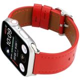 Voor Apple Watch Series 5 & 4 44mm/3 & 2 & 1 42mm moderne stijl gesp lederen riem (rood)