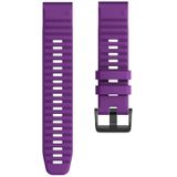 Voor Garmin fenix 6 22mm silicone Smart Watch vervangende riem armband (paars)