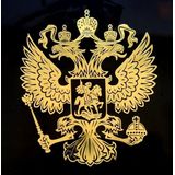 10 stuks PITREW wapen van Rusland embleem nikkel metalen auto stickers Decals  willekeurige kleur