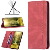 For Sony Xperia 10 III Magnetic RFID Blocking Anti-Theft Leather Phone Case(Red)