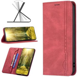 For Sony Xperia 10 III Magnetic RFID Blocking Anti-Theft Leather Phone Case(Red)