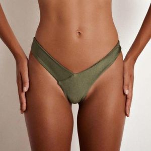 Sexy vrouwen Katoen G String Thongs Lage Taille Sexy Slipje Dames Naadloos ondergoed  Maat: M (Groen)