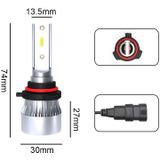 2 PCS 1902 9005/HB3/H10 DC9-36V/23W/6000K/2300LM IP68 auto LED koplamp lampen (wit licht)