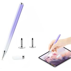 AT-28 Macarone kleur passieve capacitieve pen mobiele telefoon touchscreen stylus met 2 pennenkop