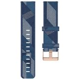 20mm Stripe Weave Nylon Polsstrap Horloge Band voor Huami Amazfit GTR 42mm / GTS / BIP / BIP Lite(Blauw)