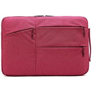 Zipper type Polyester Business Laptop Liner Tas  Grootte: 15.6 Inch (Rose Red)