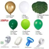 Jungle Thema Party Decoratie Ballon Keten Set Teak Blue Dark Green Balloon Party Decoratie Rekwisieten