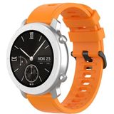 Voor Amazfit GTR Siliconen Smart Watch Vervanging Strap Polsbandje  Maat:22mm(Oranje)
