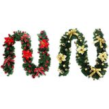 T-9 270cm Kerstmis gecodeerd decoratieve rotan PVC deur hangende rotan