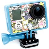 TMC Hoogwaardig statief Houder Frame / behuizing voor GoPro Hero 4 / 3 + 3 HF191 (donker blauw)