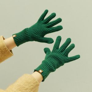 227-A0124 Wol gebreide gestreepte warme touchscreen-handschoenen Winter warme fietshandschoenen