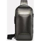 BANGE Mannen Fashion Chest Bag Carbon Solderen Dimensional Waterproof Messenger Bag (Golden)