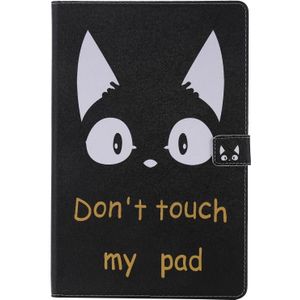 Voor Samsung Galaxy Tab S6 T860 Painted Pattern Horizontale Flip Lederen case met Holder & Card Slots & Wallet & Sleep / Wake-up Functie (Cat Ears)