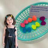 10st fluorescerende kleur boog haar clip haaraccessoires voor kinderen