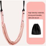 2 in 1 home yoga hammock indoor stretching sling stretchverbreiding yoga riem + deur gesp opbergtas set