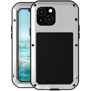 Love Mei Metal Shockproof Waterdichte stofdichte beschermende telefooncase voor iPhone 13 Mini