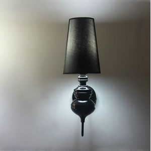 Eenvoudige moderne studie woonkamer slaapkamer bed lamp mode creatieve corridor gangpad foyer wand lamp  maat: L (zwart)