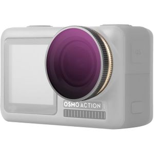 Sunnylife OA-FI172 ND4/PL Verstelbaar lensfilter voor DJI OSMO ACTION