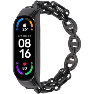 Voor Xiaomi Mi Band 4 /3 metal ketting roestvrijstalen horlogeband