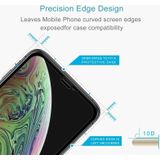 9H 10D volledige scherm gehard glas Screen Protector voor iPhone XS Max (zwart)