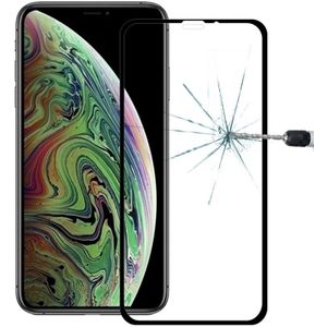 9H 10D volledige scherm gehard glas Screen Protector voor iPhone XS Max (zwart)