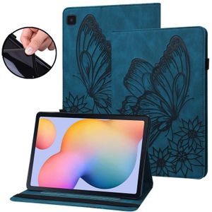 Voor Samsung Galaxy Tab S6 Lite P610 Big Butterfly Embossed Smart Lederen Tablet Case