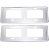 2 PC's auto License Plate Magnesium legering beugel framehouder staan Mount(Silver)